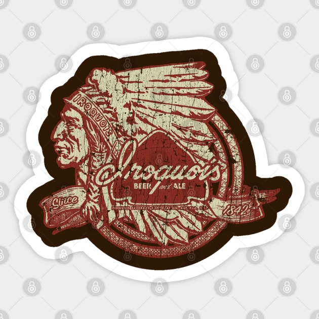 Iroquois Beer & Ale Arrowhead 1842 Sticker by JCD666